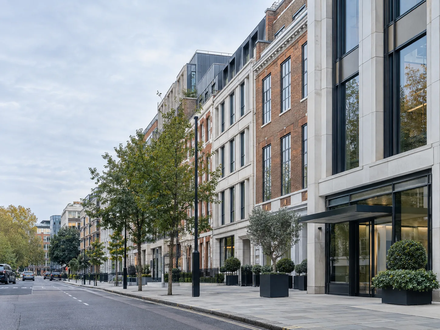 Contemporary business district in South London